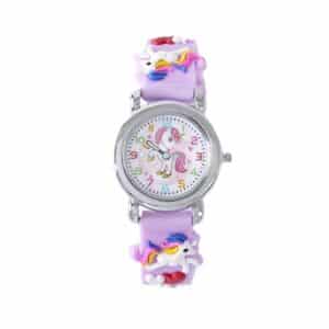 Montre petite fille avec motifs licorne