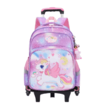 Cartable roulette licorne