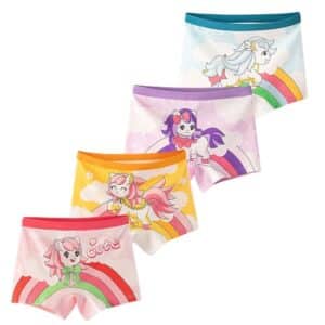 Shorty licorne​ fille (lot de 4)