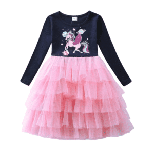 Robe tutu à étages licorne pour fille