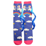 Chaussettes licorne crinière en relief