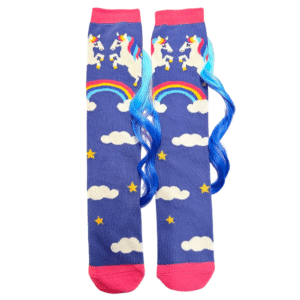 Chaussettes licorne crinière en relief