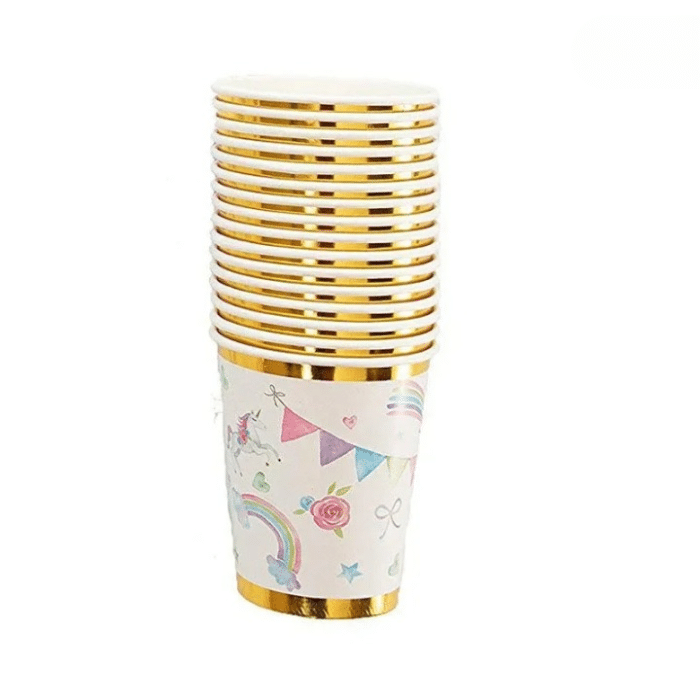 Verre carton licorne​ anniversaire1