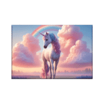 Toile photo licorne nuage
