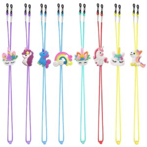 Cordon lunettes licorne enfant (lot de 8)
