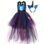 Déguisement halloween licorne enfant bleu et violet
