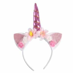 Serre tete licorne enfant​ rose
