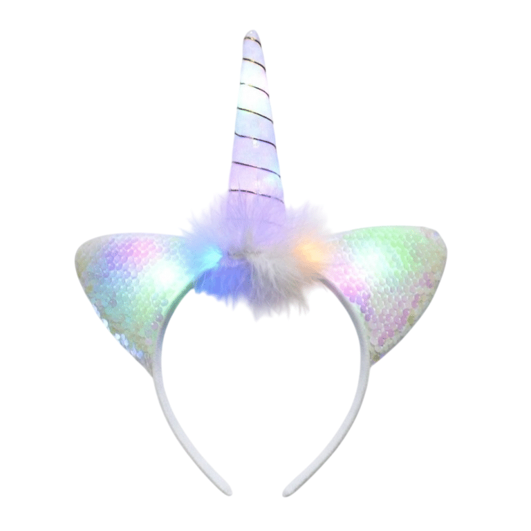 Serre tete licorne lumineux​ enfant1