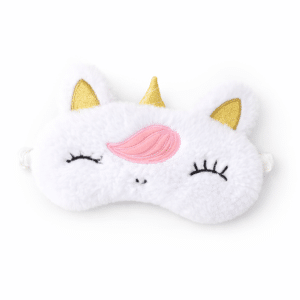 Masque de nuit licorne blanc