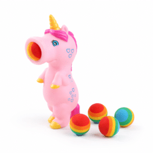 Jouet lance balle licorne