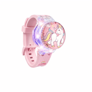 Montre licorne petite fille​ rose musicale et lumineuse