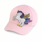 Casquette licorne enfant rose