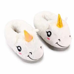 Chausson peluche licorne adulte
