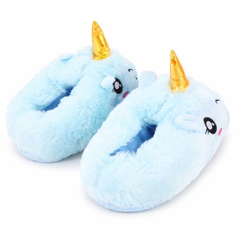 Chausson peluche licorne adulte4