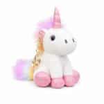 Porte clef licorne tout doux en relief1