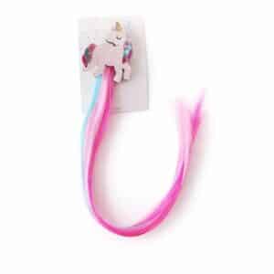 Barrette avec mèche licorne​