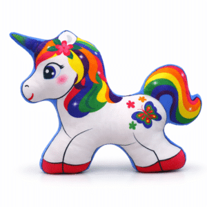 Coussin en forme de licorne