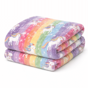 Plaid licorne fille​ multicolore