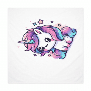 Drap de plage licorne​ blanc
