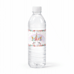 Etiquette bouteille licorne (lot de 10)