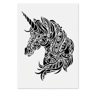 Grand pochoir licorne