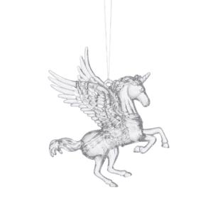 Déco sapin licorne transparent