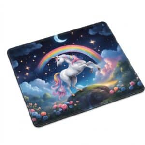 Tapis souris licorne bleu nuit