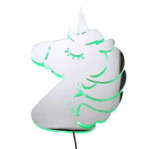 Neon miroir licorne