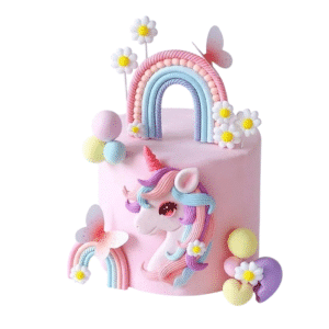 Kit deco gateau licorne​ rose