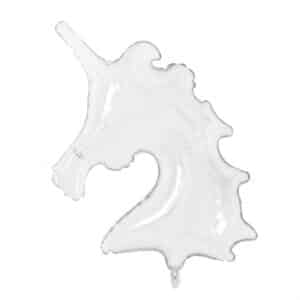 Ballon tête de licorne transparent​