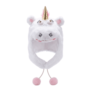 Cagoule licorne​ blanche femme