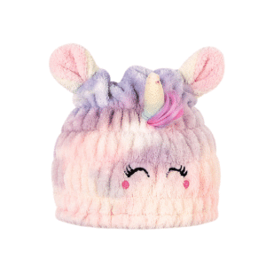 Bonnet sortie de bain licorne enfant