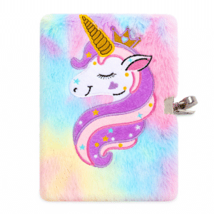 Carnet secret licorne peluche